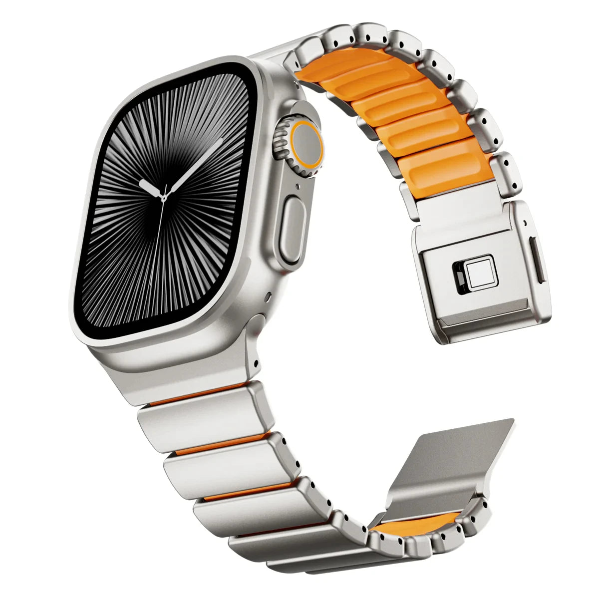 MagTitan Band – Titanium & Rubber Magnetic Strap