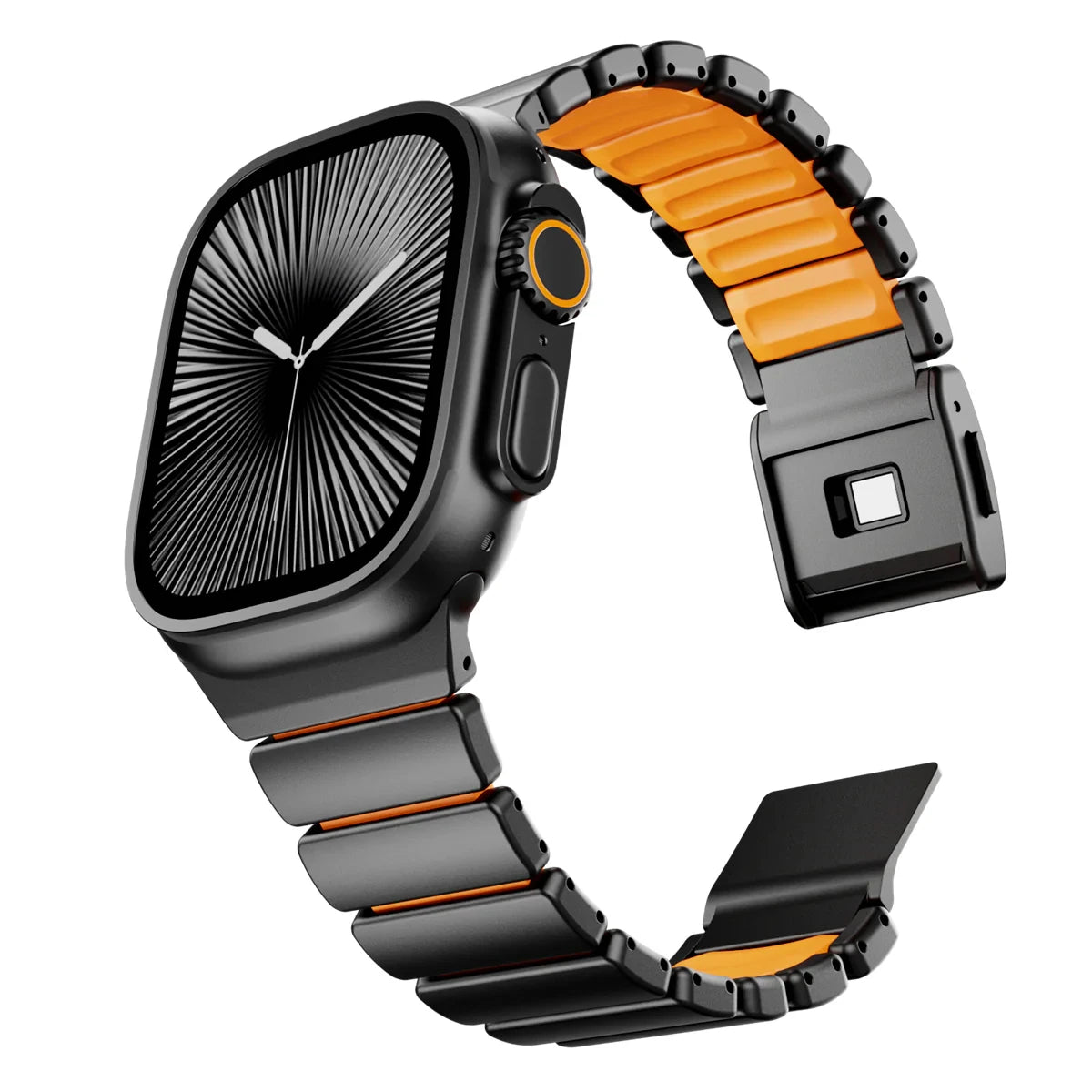 MagTitan Band – Titanium & Rubber Magnetic Strap